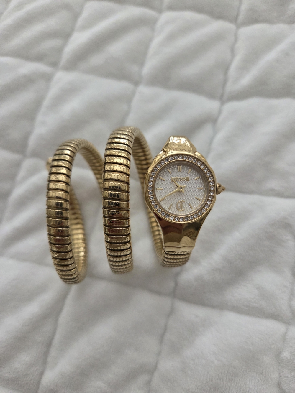 Just Cavalli Serpenti Watch Snake Bracelet Strap Watch, 22mm x 35.5mm